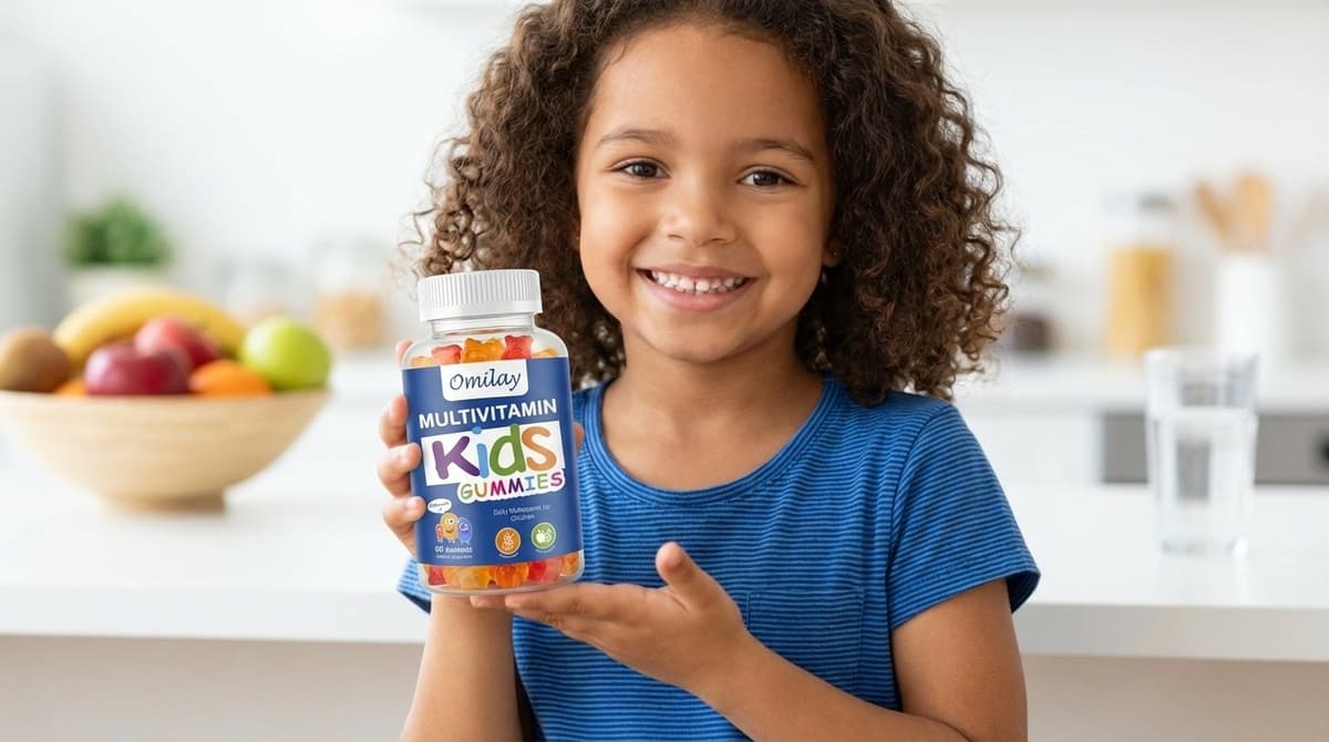 Omilay วิตามินรวม Multivitamin Gummy เด็ก วิตามิน Kids Vitamin Vegetarian 60 Gummies Vegetarian